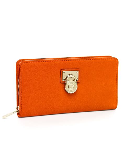 michael kors portemonnaie orange|Michael Kors wallet orange.